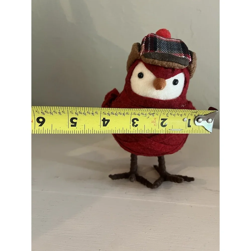 Target Spritz Featherly Friends Red Bird Figure Plaid Earflap Hat 2013 7